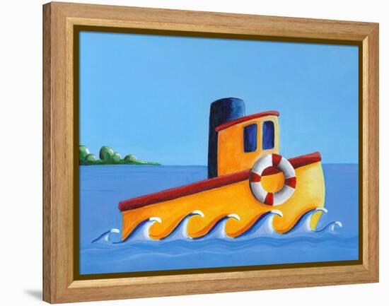 Lil Tugboat-Cindy Thornton-Framed Stretched Canvas