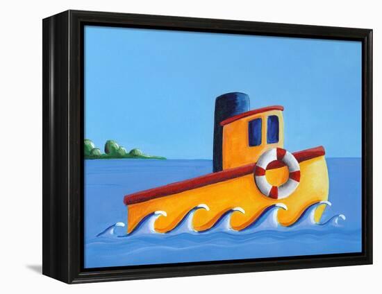 Lil Tugboat-Cindy Thornton-Framed Stretched Canvas