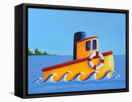 Lil Tugboat-Cindy Thornton-Framed Stretched Canvas