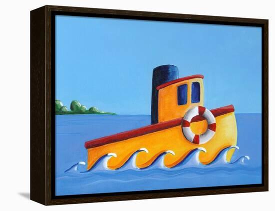 Lil Tugboat-Cindy Thornton-Framed Stretched Canvas