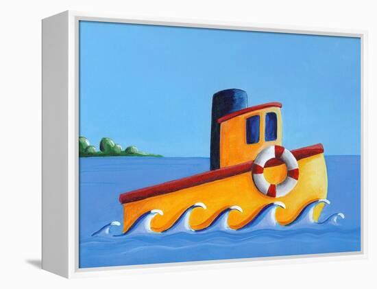 Lil Tugboat-Cindy Thornton-Framed Stretched Canvas