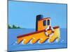 Lil Tugboat-Cindy Thornton-Mounted Art Print