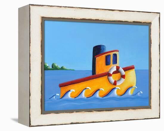 Lil' Tugboat-Cindy Thornton-Framed Stretched Canvas