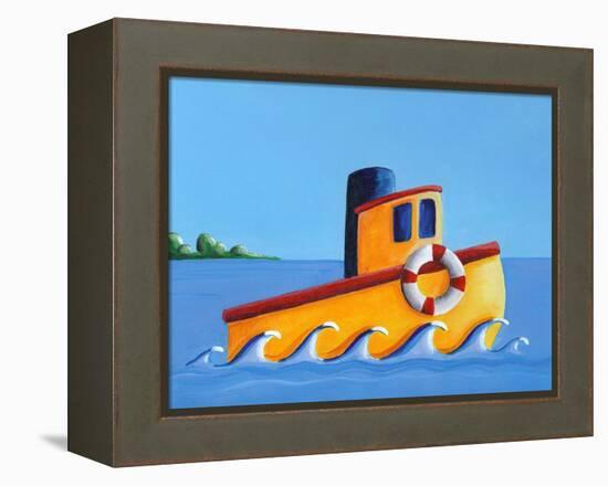Lil' Tugboat-Cindy Thornton-Framed Stretched Canvas