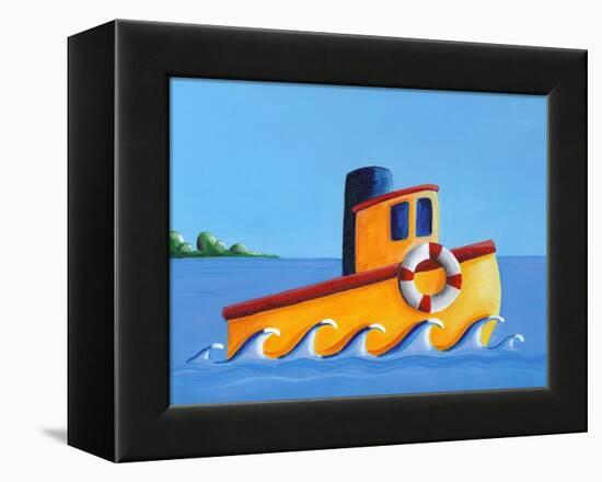 Lil' Tugboat-Cindy Thornton-Framed Stretched Canvas