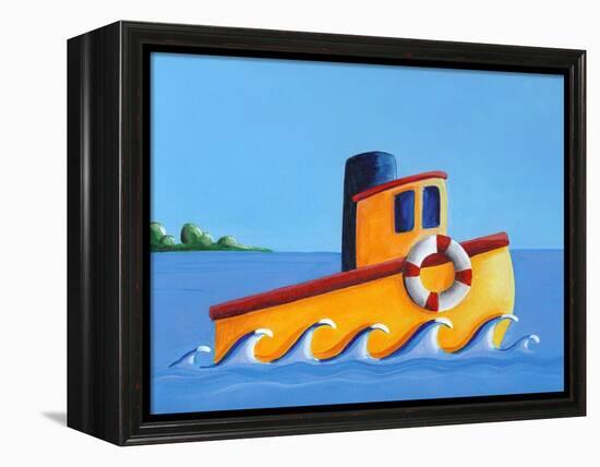 Lil' Tugboat-Cindy Thornton-Framed Stretched Canvas