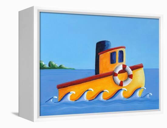 Lil' Tugboat-Cindy Thornton-Framed Stretched Canvas