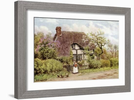 Lilac and Apple Blossoms, Harvington, Worcester-Alfred Robert Quinton-Framed Giclee Print