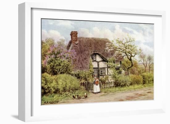 Lilac and Apple Blossoms, Harvington, Worcester-Alfred Robert Quinton-Framed Giclee Print