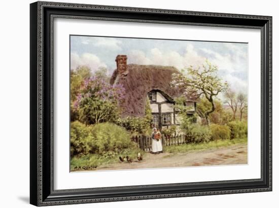 Lilac and Apple Blossoms, Harvington, Worcester-Alfred Robert Quinton-Framed Giclee Print