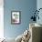 Lilac and Blue-Dawn Derman-Framed Stretched Canvas displayed on a wall