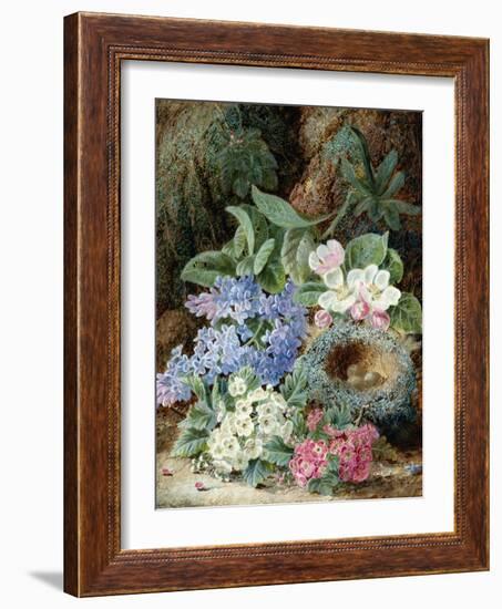 Lilac Blossom and a Bird's Nest-Oliver Clare-Framed Giclee Print