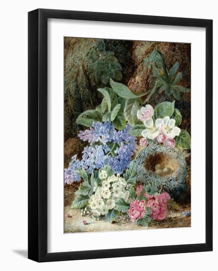 Lilac Blossom and a Bird's Nest-Oliver Clare-Framed Giclee Print