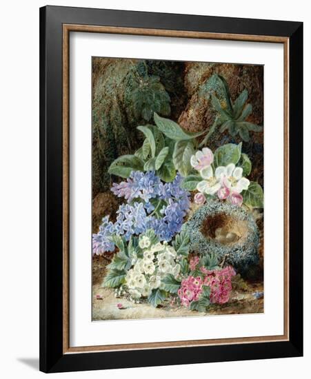 Lilac Blossom and a Bird's Nest-Oliver Clare-Framed Giclee Print