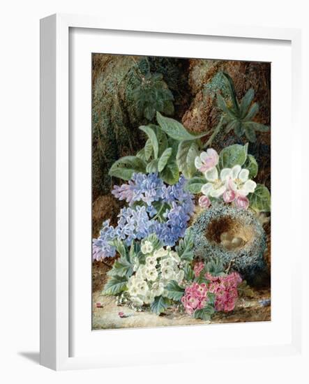 Lilac Blossom and a Bird's Nest-Oliver Clare-Framed Giclee Print