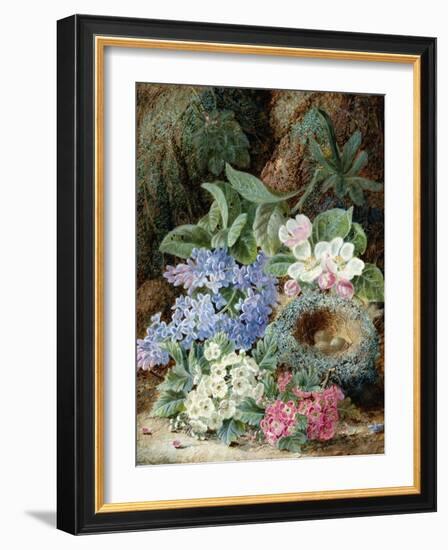 Lilac Blossom and a Bird's Nest-Oliver Clare-Framed Giclee Print