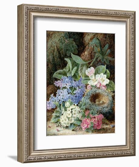 Lilac Blossom and a Bird's Nest-Oliver Clare-Framed Giclee Print