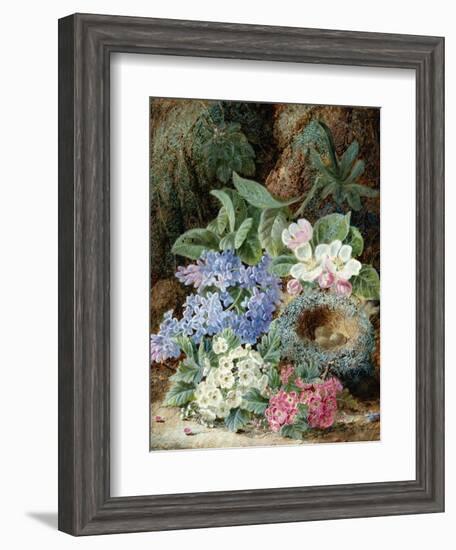 Lilac Blossom and a Bird's Nest-Oliver Clare-Framed Giclee Print