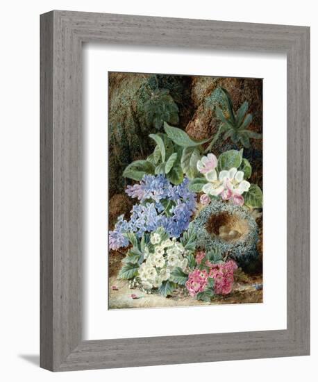 Lilac Blossom and a Bird's Nest-Oliver Clare-Framed Giclee Print