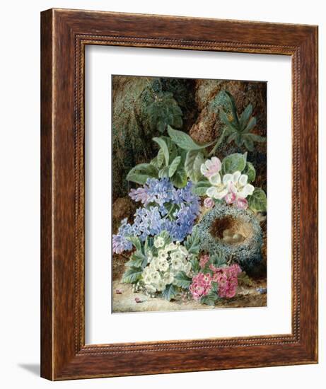 Lilac Blossom and a Bird's Nest-Oliver Clare-Framed Giclee Print