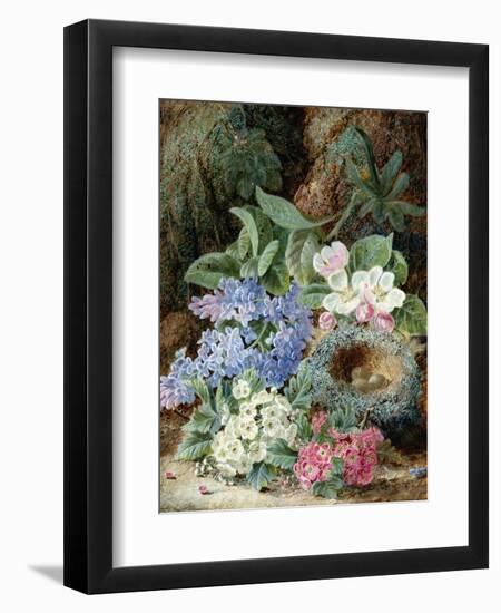 Lilac Blossom and a Bird's Nest-Oliver Clare-Framed Giclee Print