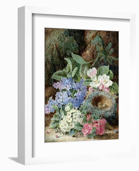 Lilac Blossom and a Bird's Nest-Oliver Clare-Framed Giclee Print