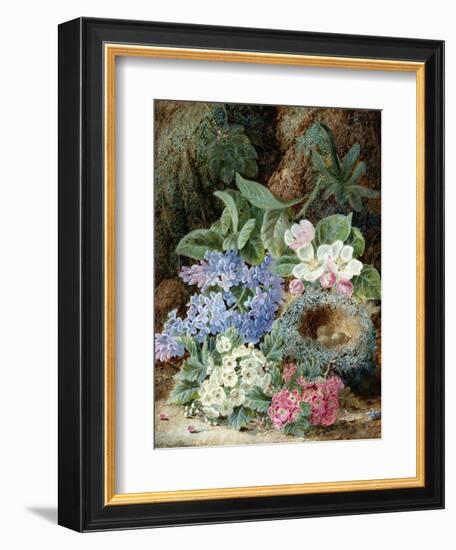 Lilac Blossom and a Bird's Nest-Oliver Clare-Framed Giclee Print