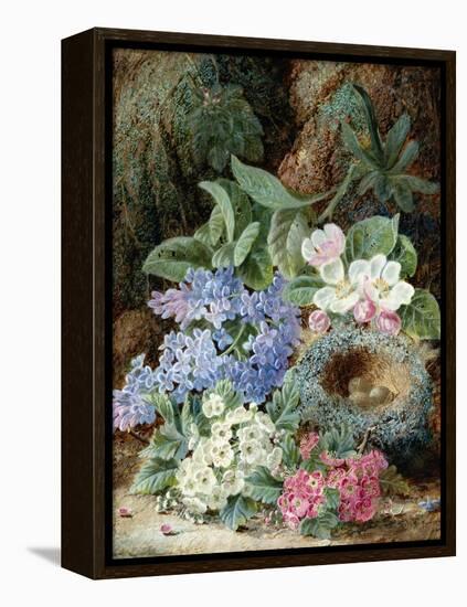 Lilac Blossom and a Bird's Nest-Oliver Clare-Framed Premier Image Canvas