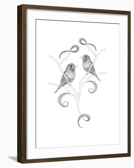 Lilac Breasted Rollers-The Tangled Peacock-Framed Giclee Print