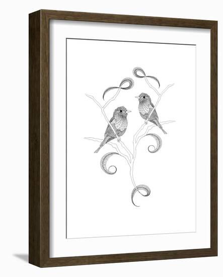 Lilac Breasted Rollers-The Tangled Peacock-Framed Giclee Print