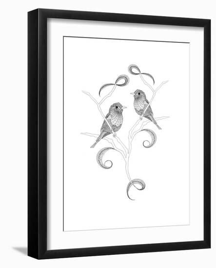 Lilac Breasted Rollers-The Tangled Peacock-Framed Giclee Print