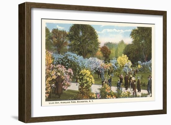 Lilac Day, Highland Park, Rochester, New York-null-Framed Premium Giclee Print