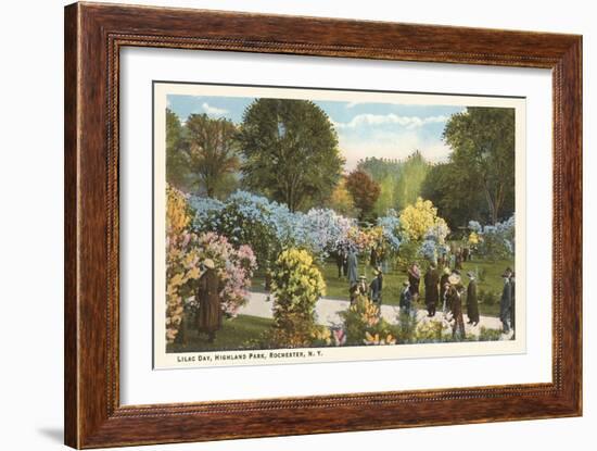 Lilac Day, Highland Park, Rochester, New York-null-Framed Premium Giclee Print