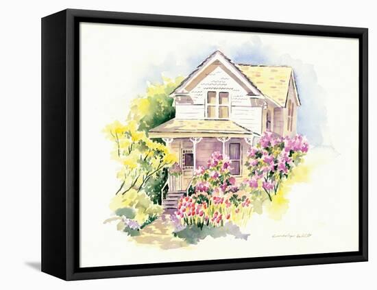 Lilac Farm-Gwendolyn Babbitt-Framed Stretched Canvas