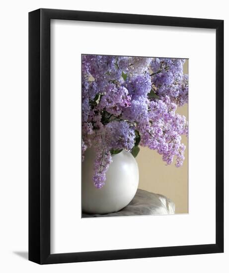 Lilac Flowers in Vase-Anna Miller-Framed Photographic Print