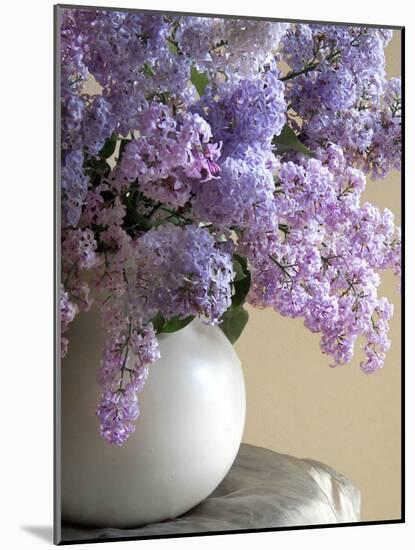 Lilac Flowers in Vase-Anna Miller-Mounted Photographic Print