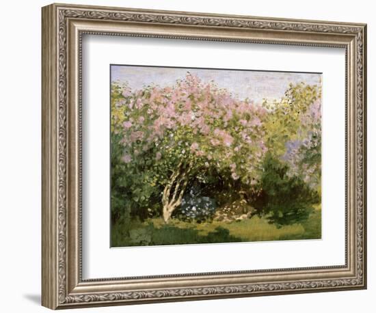 Lilac in the Sun, 1872-1873-Claude Monet-Framed Giclee Print