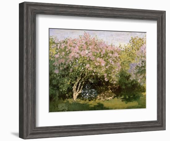 Lilac in the Sun, 1872-1873-Claude Monet-Framed Giclee Print