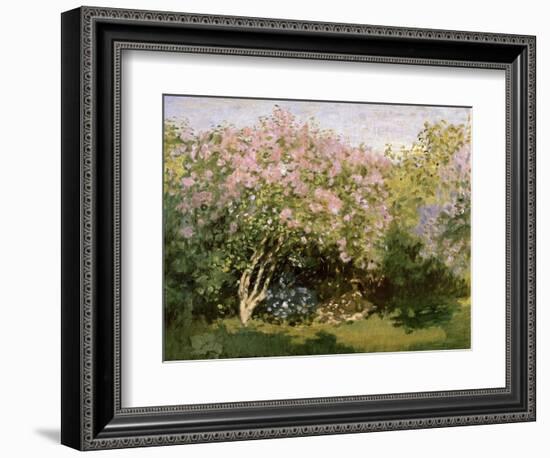 Lilac in the Sun, 1872-1873-Claude Monet-Framed Giclee Print