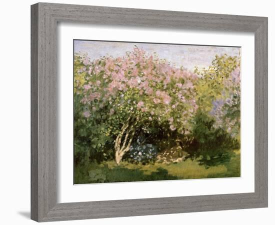 Lilac in the Sun, 1872-1873-Claude Monet-Framed Giclee Print