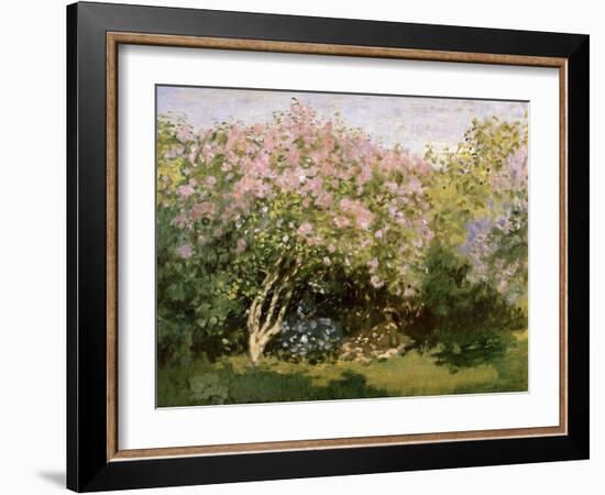 Lilac in the Sun, 1872-1873-Claude Monet-Framed Giclee Print