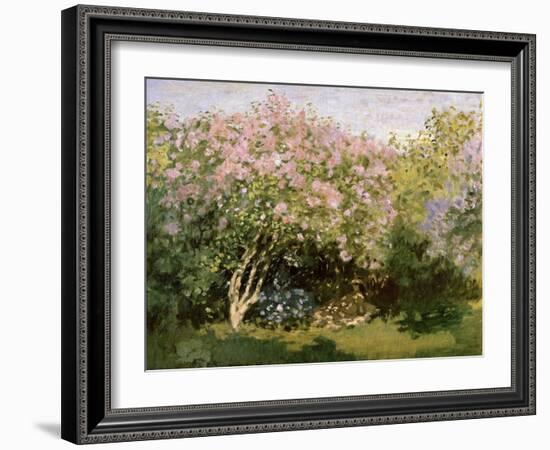 Lilac in the Sun, 1872-1873-Claude Monet-Framed Giclee Print