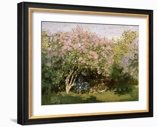 Lilac in the Sun, 1872-1873-Claude Monet-Framed Giclee Print