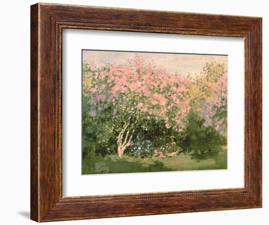 Lilac in the Sun, 1873-Claude Monet-Framed Giclee Print