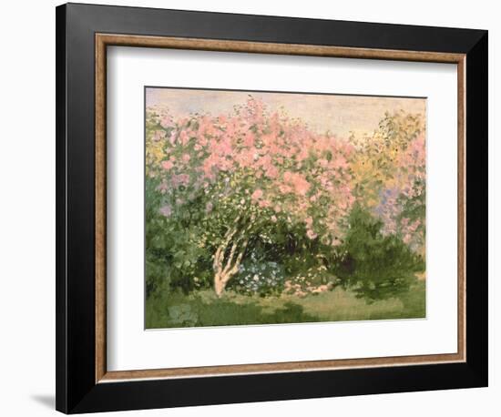 Lilac in the Sun, 1873-Claude Monet-Framed Giclee Print