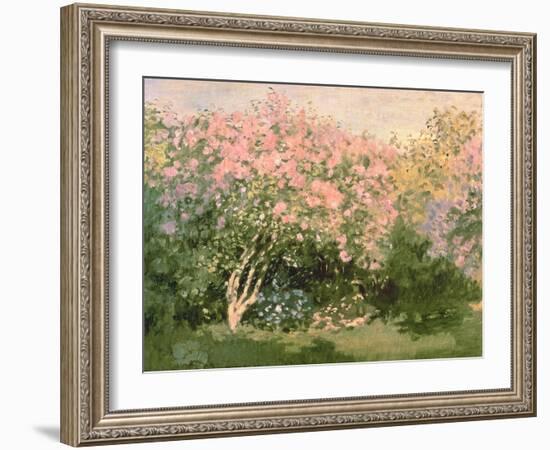 Lilac in the Sun, 1873-Claude Monet-Framed Giclee Print