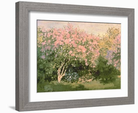 Lilac in the Sun, 1873-Claude Monet-Framed Giclee Print