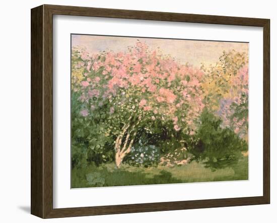 Lilac in the Sun, 1873-Claude Monet-Framed Giclee Print