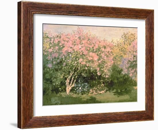 Lilac in the Sun, 1873-Claude Monet-Framed Giclee Print