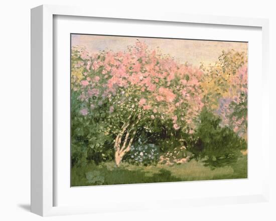 Lilac in the Sun, 1873-Claude Monet-Framed Giclee Print